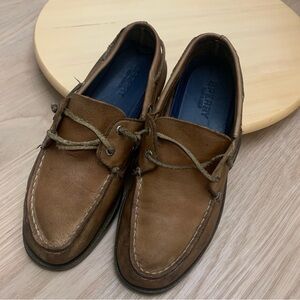 Sperry Boy’s boat shoe AUTHENTIC ORIGINAL 2 EYE, size 3.5